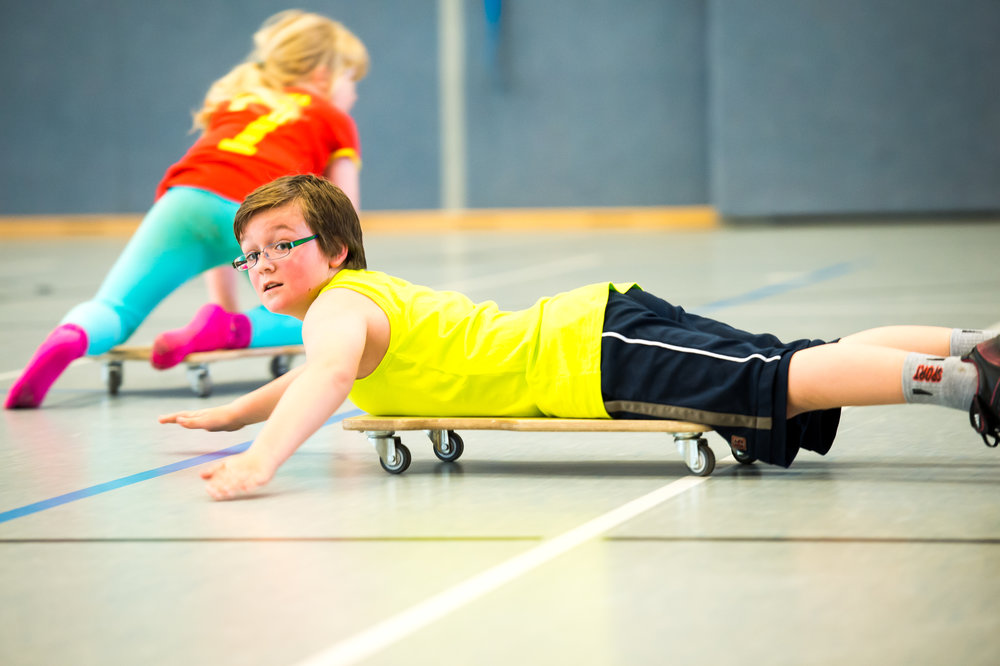 Volle Power mit dem Rollbrett