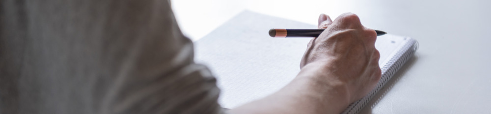 Hand Schreiben Stift Papier Planung