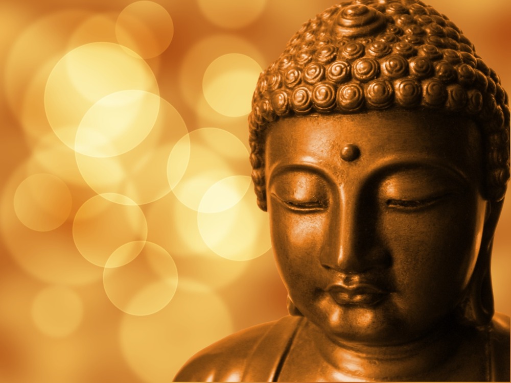 Buddha Bronze Kopf Meditation